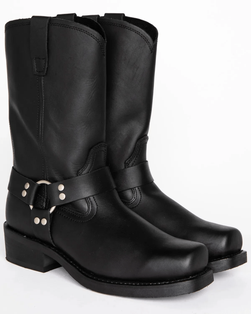 Leren harness boots – Waterdicht - stoere herenlaarzen met hittebestendige zool