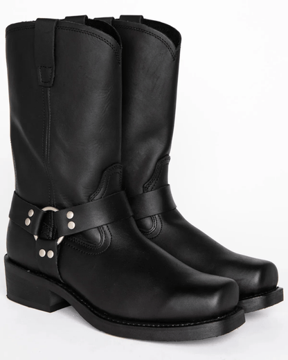 Leren harness boots – Waterdicht - stoere herenlaarzen met hittebestendige zool