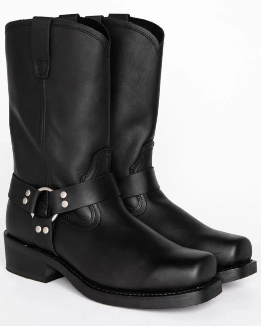 Leren harness boots – Waterdicht - stoere herenlaarzen met hittebestendige zool