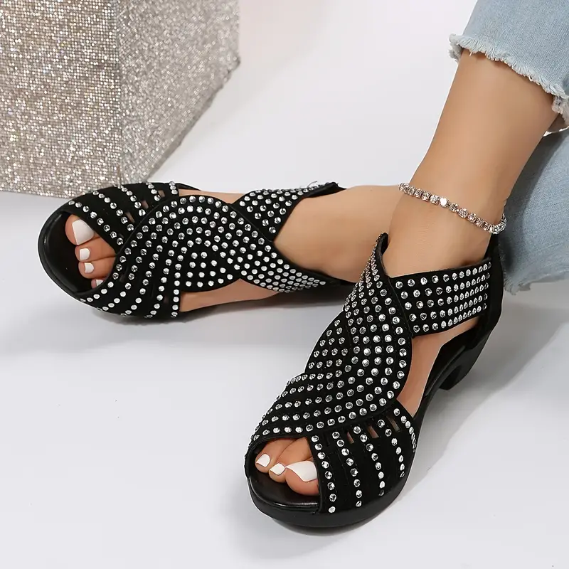 Sandalen met Nayrubi-stenen - Elastische Band - Comfortabele Zool