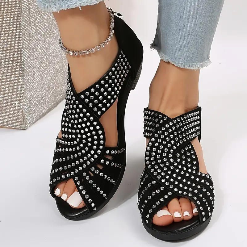 Sandalen met Nayrubi-stenen - Elastische Band - Comfortabele Zool