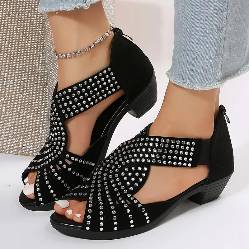 Sandalen met Nayrubi-stenen - Elastische Band - Comfortabele Zool