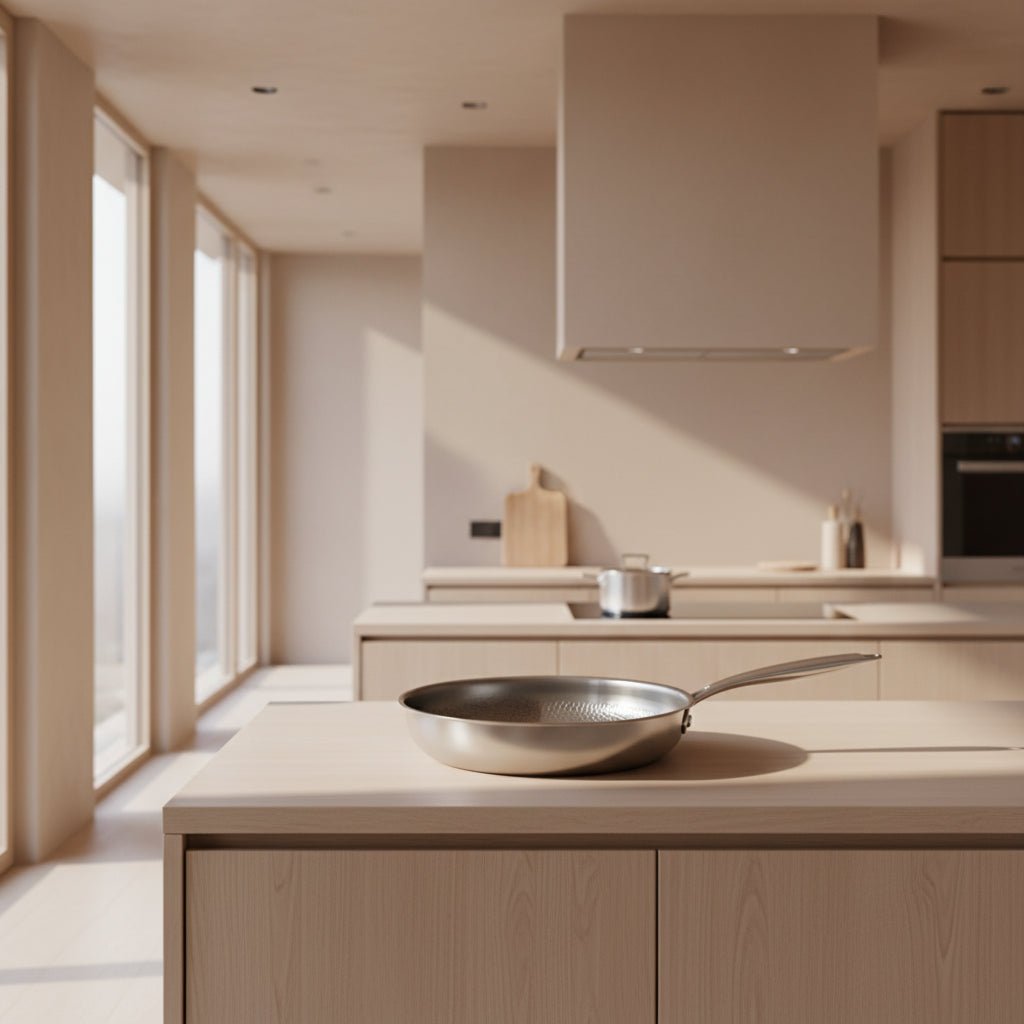 Forgeon titanium pan – gehamerde antiaanbak koekenpan voor inductie en dagelijks gebruik