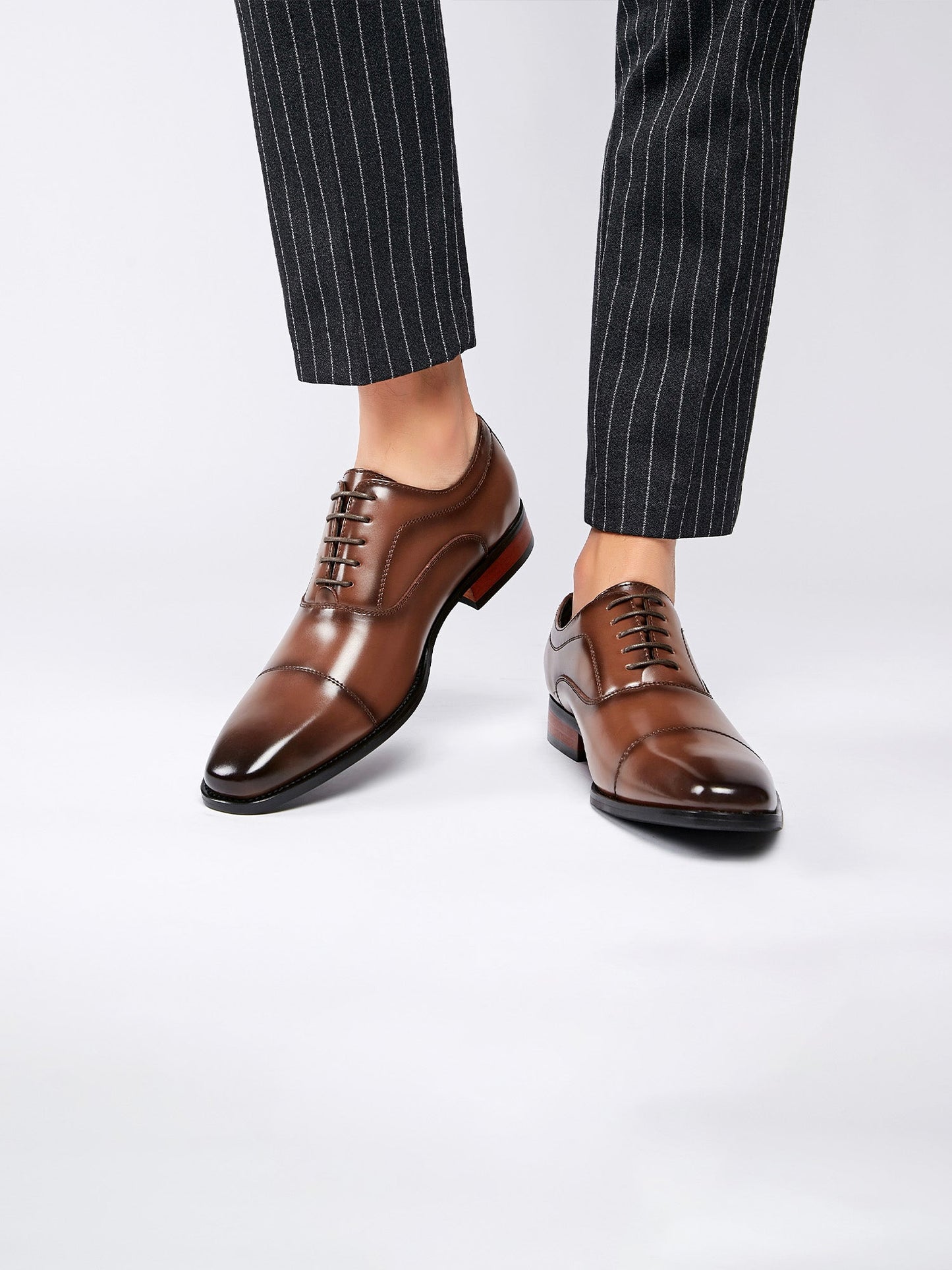 Leer Schoenen - Heren - Cap toe en Vetersluiting