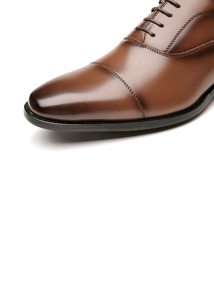 Leer Schoenen - Heren - Cap toe en Vetersluiting