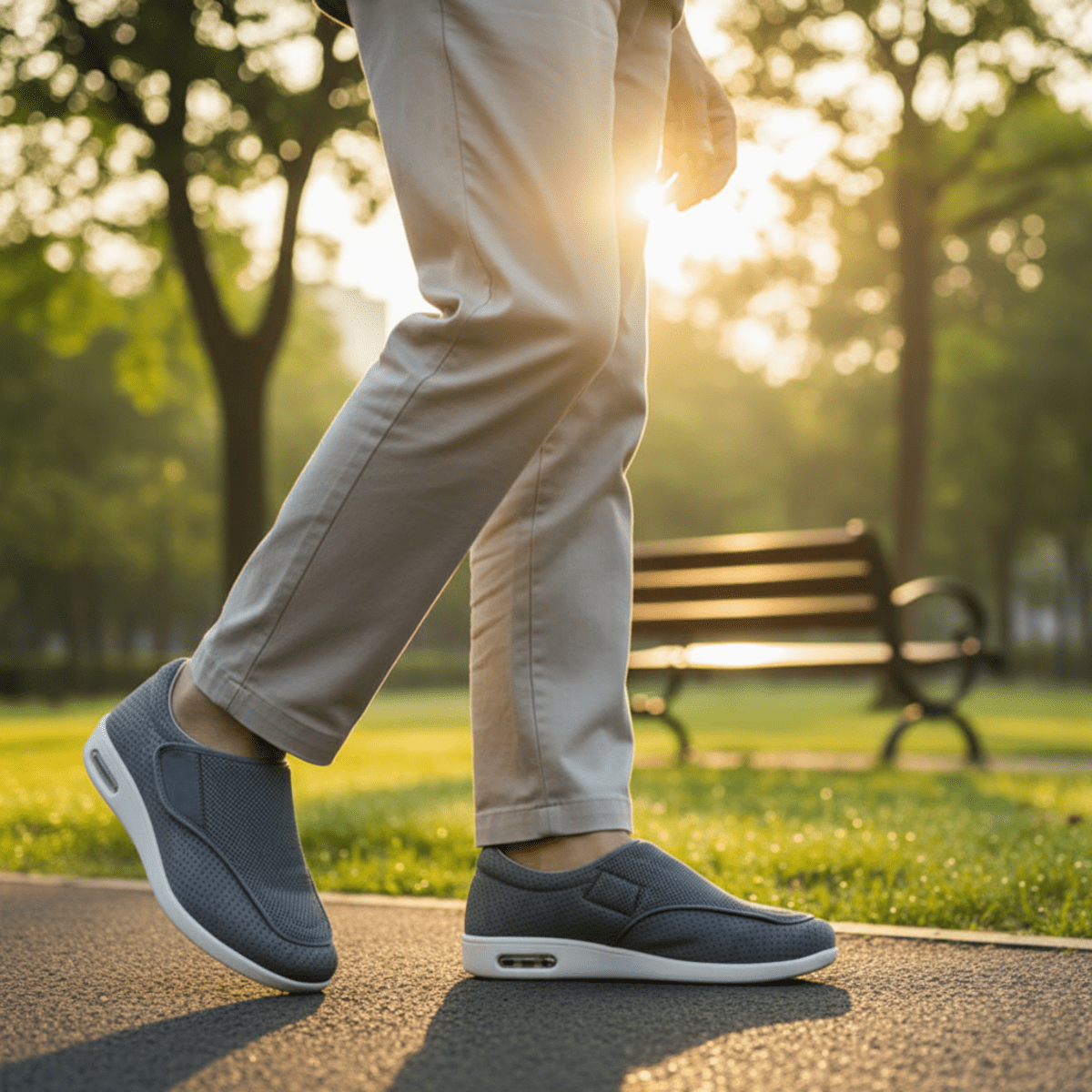 Diabetesschoenen – extra breed met memoryfoam voor gezwollen voeten