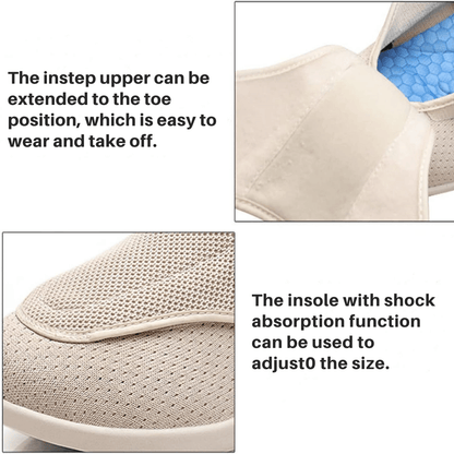 Diabetesschoenen – extra breed met memoryfoam voor gezwollen voeten