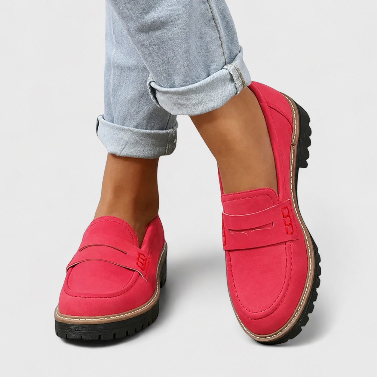 Orthopedische instap loafers dames - comfortabele verzorgde instappers met voetsteun