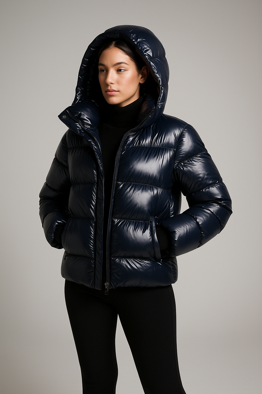 Puffer Jas – Winterjas met Glanzende Afwerking & Lichtgewicht Isolatie
