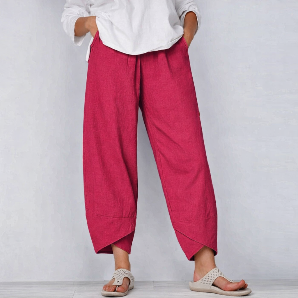 Chique zomerbroek dames - luchtige stijlvolle broek voor warme dagen