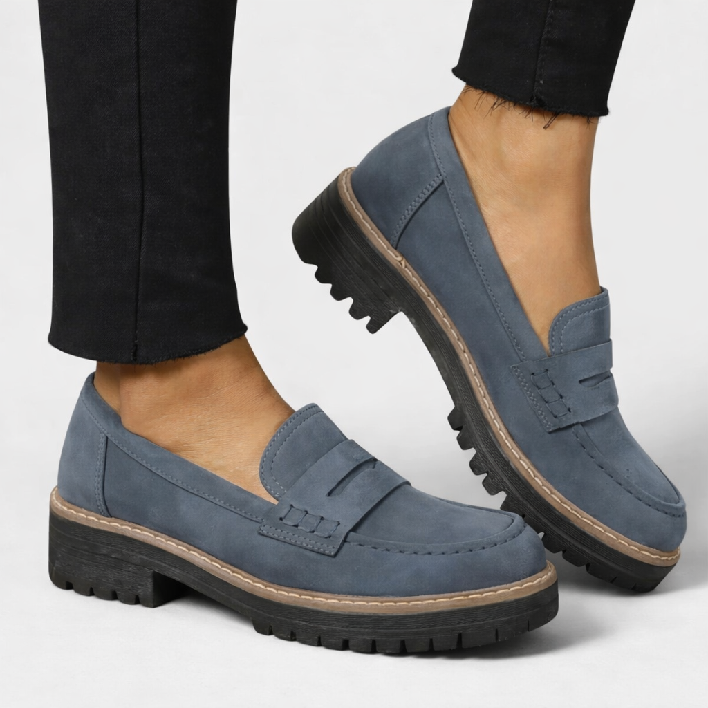 Orthopedische instap loafers dames - comfortabele verzorgde instappers met voetsteun
