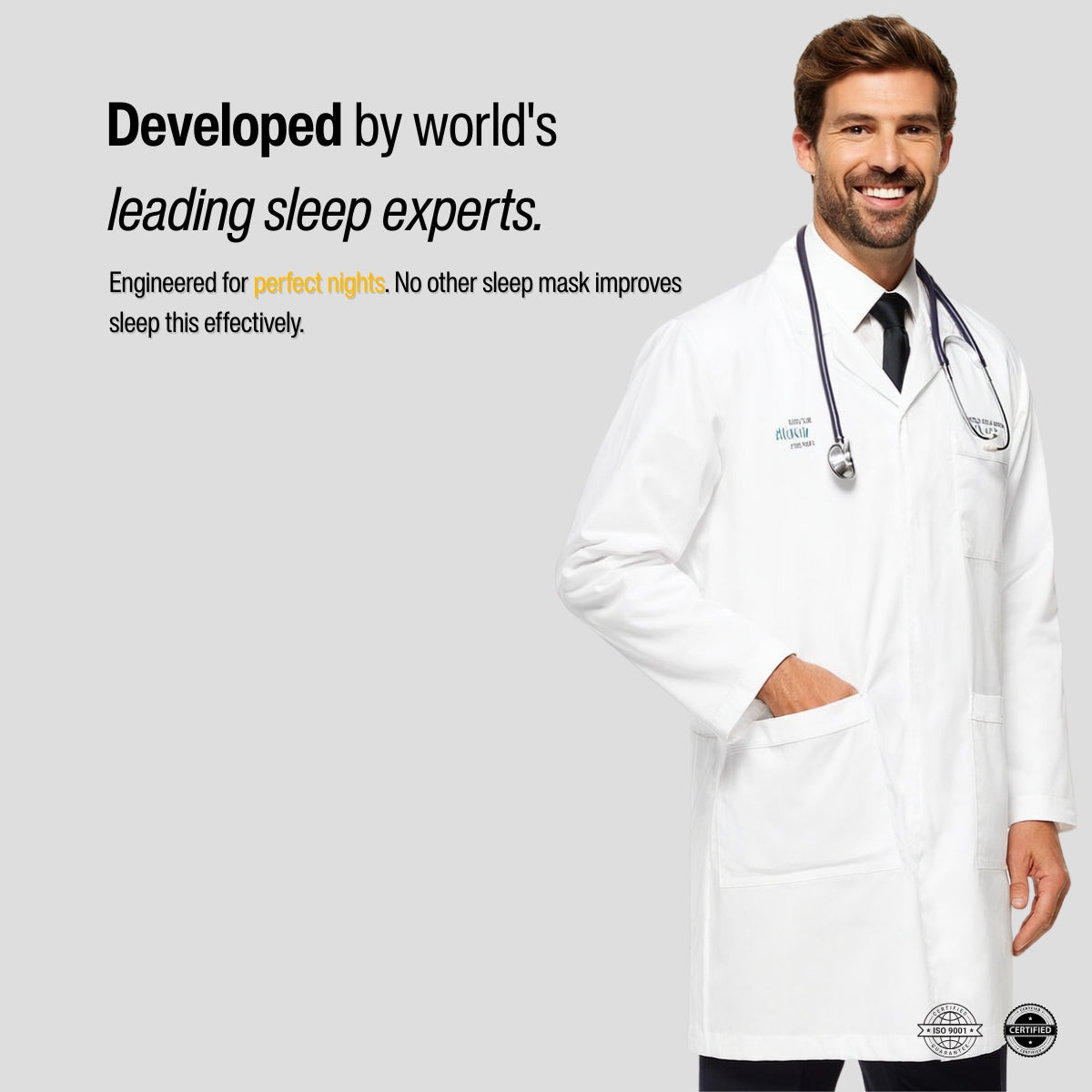 Slaapmasker van zijde lichtblokkerend oogmasker