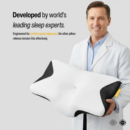 Hoofdkussen van traagschuim vlinderkussen met ergonomische neksteun