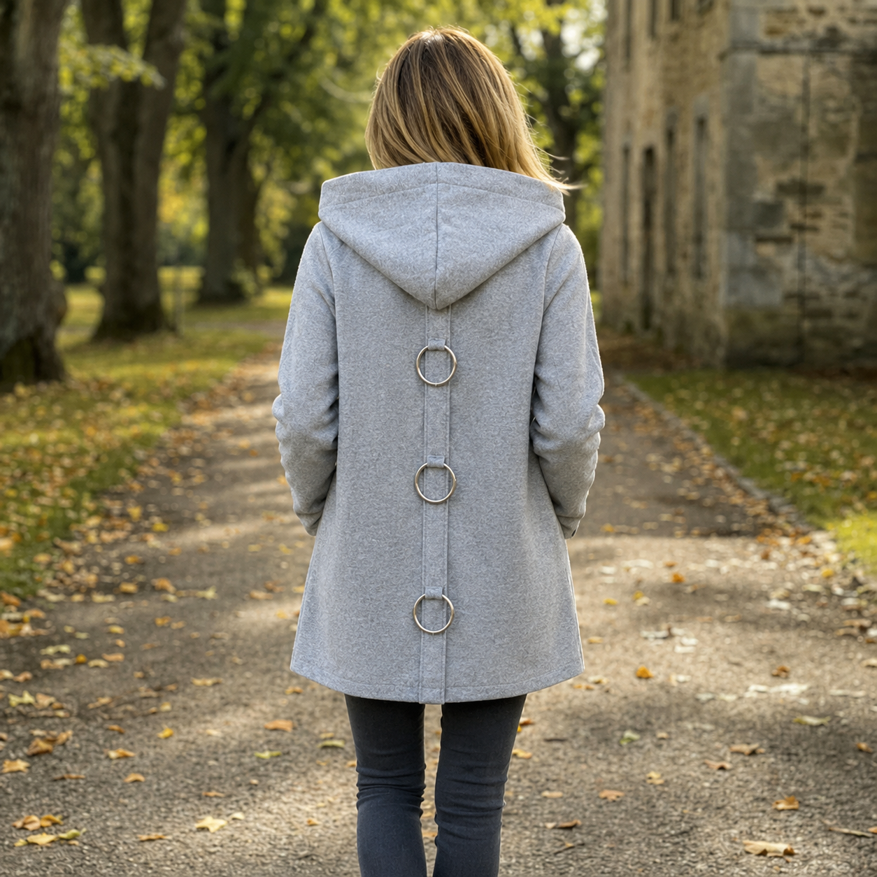 Vestjas dames met capuchon - detailfoto