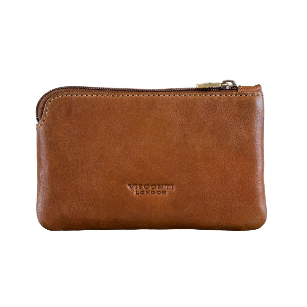 Lederen Pouch Unisex - RFID Bescherming - Plantaardig Gelooid Leer - Compact en Stijlvol - Sunny-Amsterdam