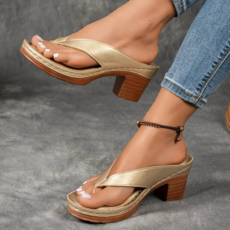Pantoffels met voetsteun dames - bruin suède-look zijkant