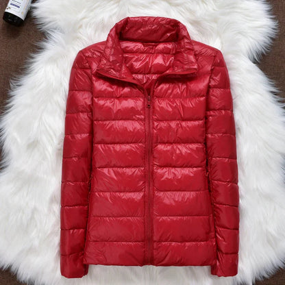 Jas Dames in Rood (met kraag)