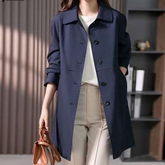 Trenchcoat Dames in Donkerblauw