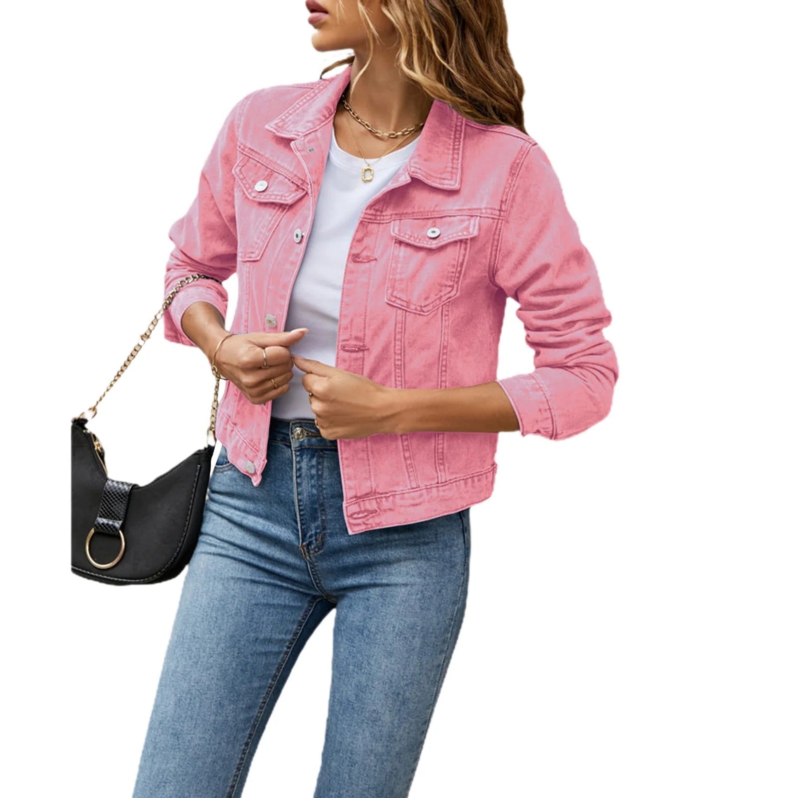 Spijkerjas Dames in Roze