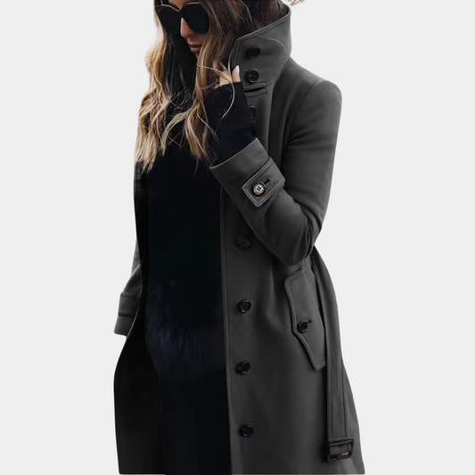 Trenchcoat Dames in Donkergrijs