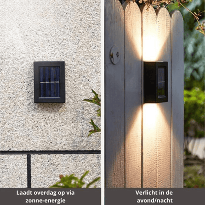 Solar LED Tuinverlichting Warm Licht Draadloos en Weerbestendig