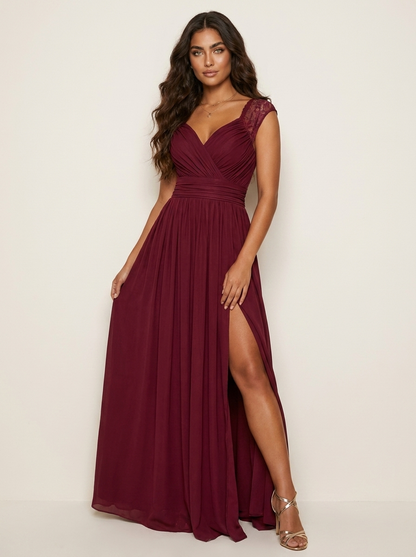 Galajurk dames chiffon - draagbeeld