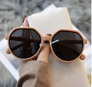 Oversized zonnebril dames met geometrisch montuur