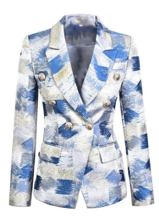 Blazer - Dames - TILDA Double-Breasted, Stijlvol en Tijdloos Design met Luxe Materiaal