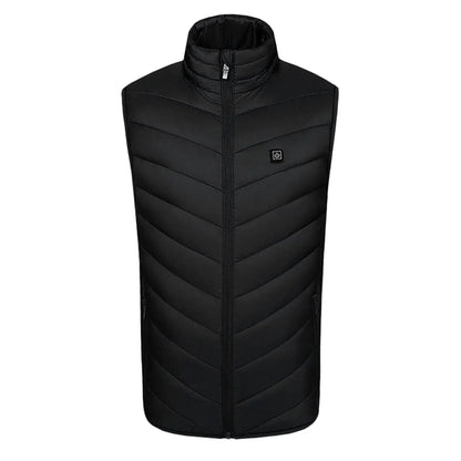 Verwarmd bodywarmer vest met usb - 3 standen in zwart