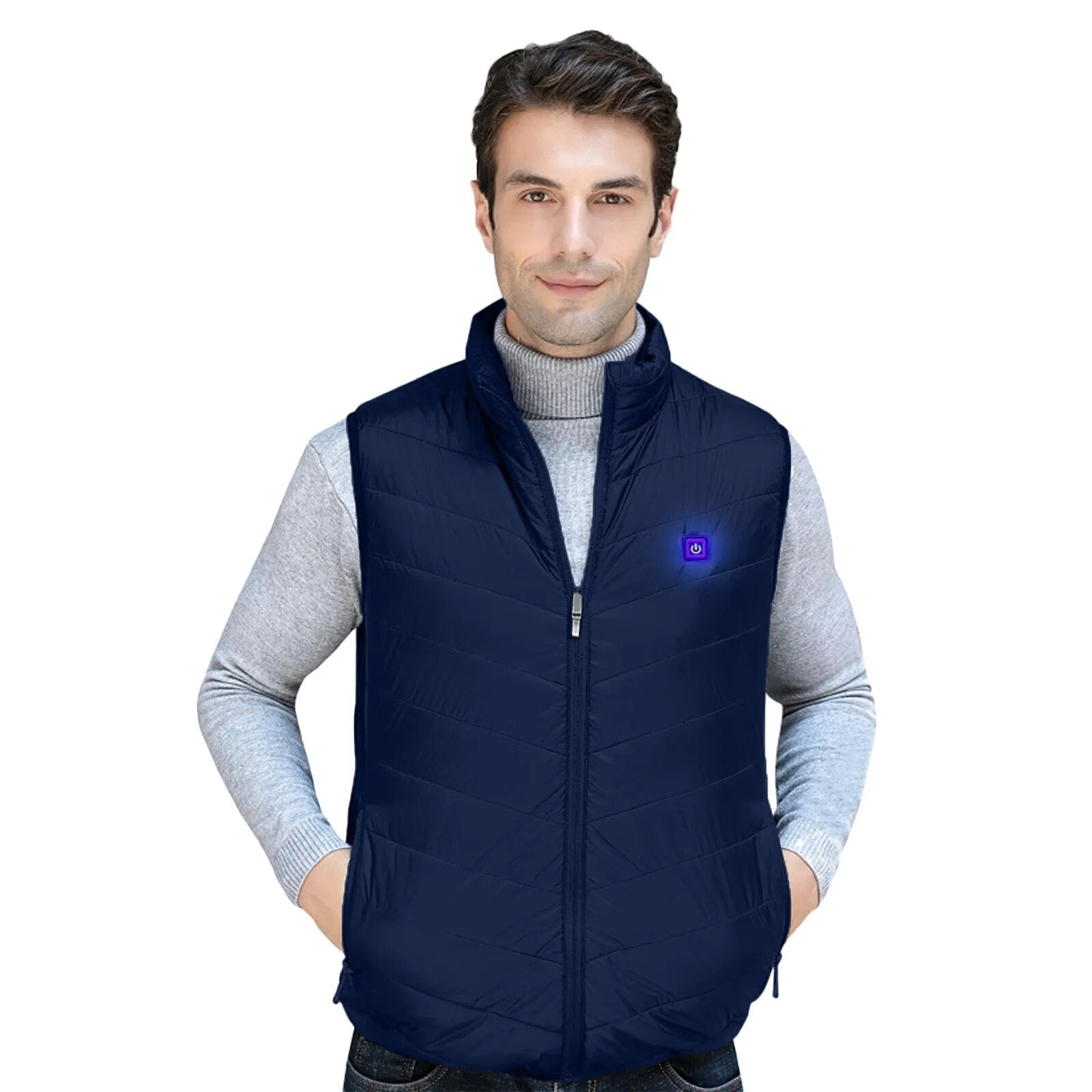 Verwarmd bodywarmer vest met usb - 3 standen - productfoto