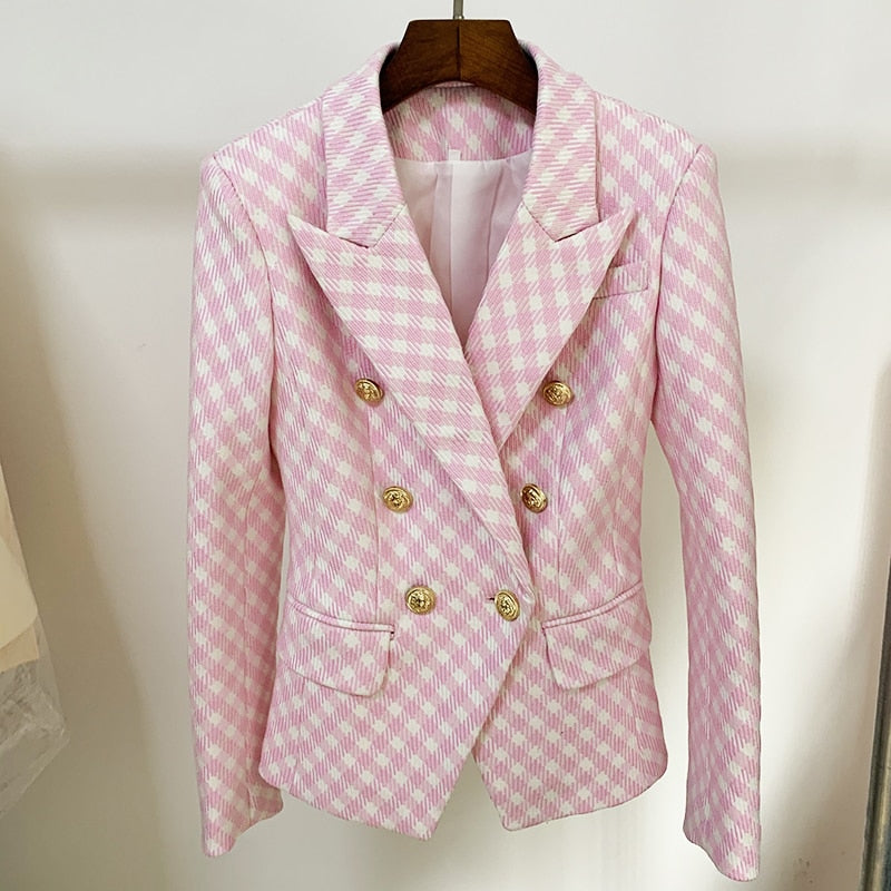 Blazer - Dames - Stijlvolle Miranda Rose Blazer van Hoogwaardige Katoen met Elegante Pasvorm