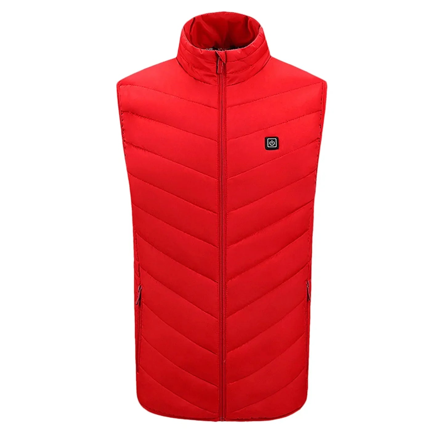 Verwarmd bodywarmer vest met usb - 3 standen in rood
