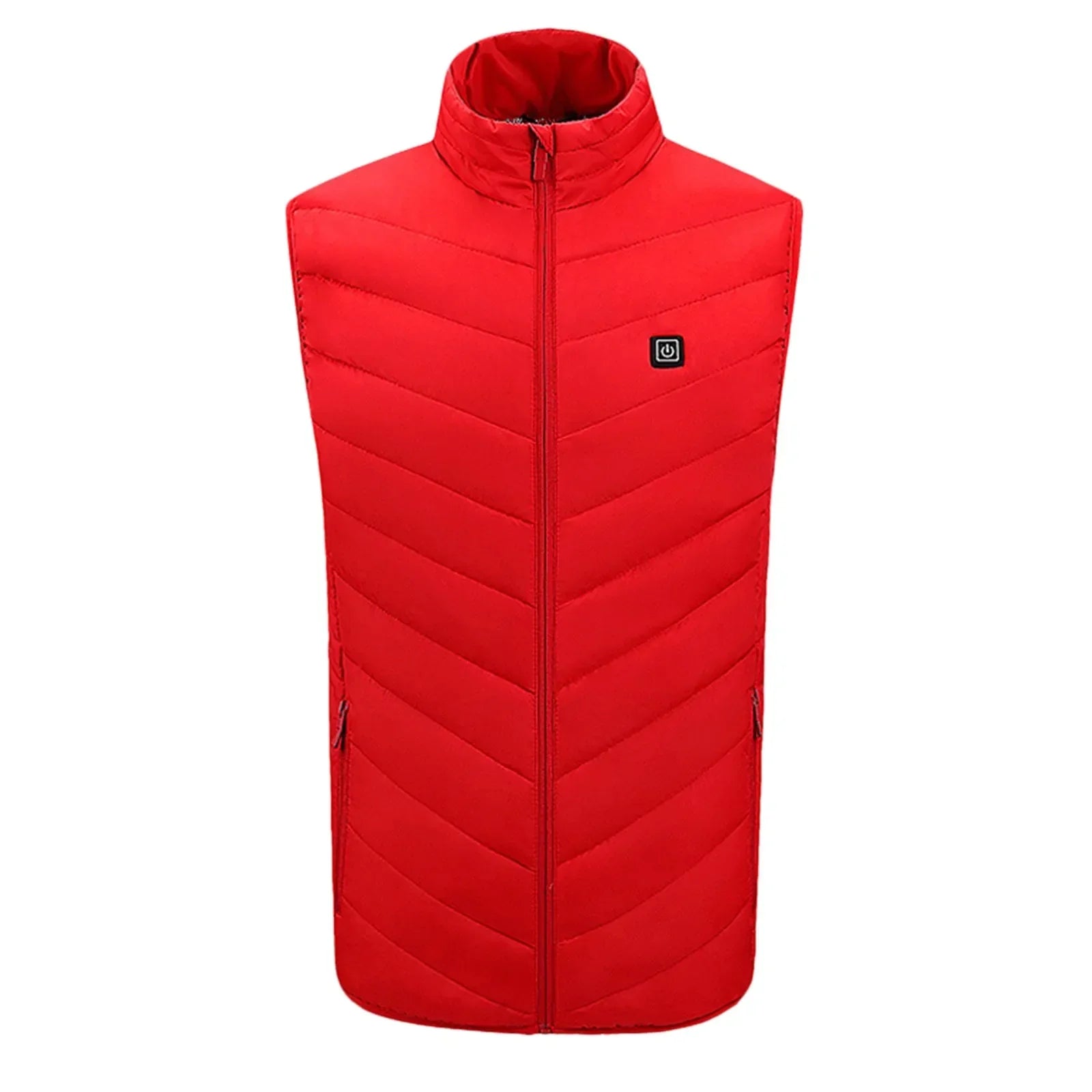 Verwarmd bodywarmer vest met usb - 3 standen in rood