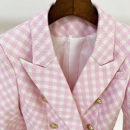 Blazer - Dames - Stijlvolle Miranda Rose Blazer van Hoogwaardige Katoen met Elegante Pasvorm