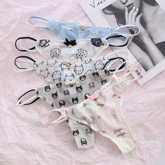 Panty - Dames - Schattige, comfortabele en ademende katoenen panty met een trendy design