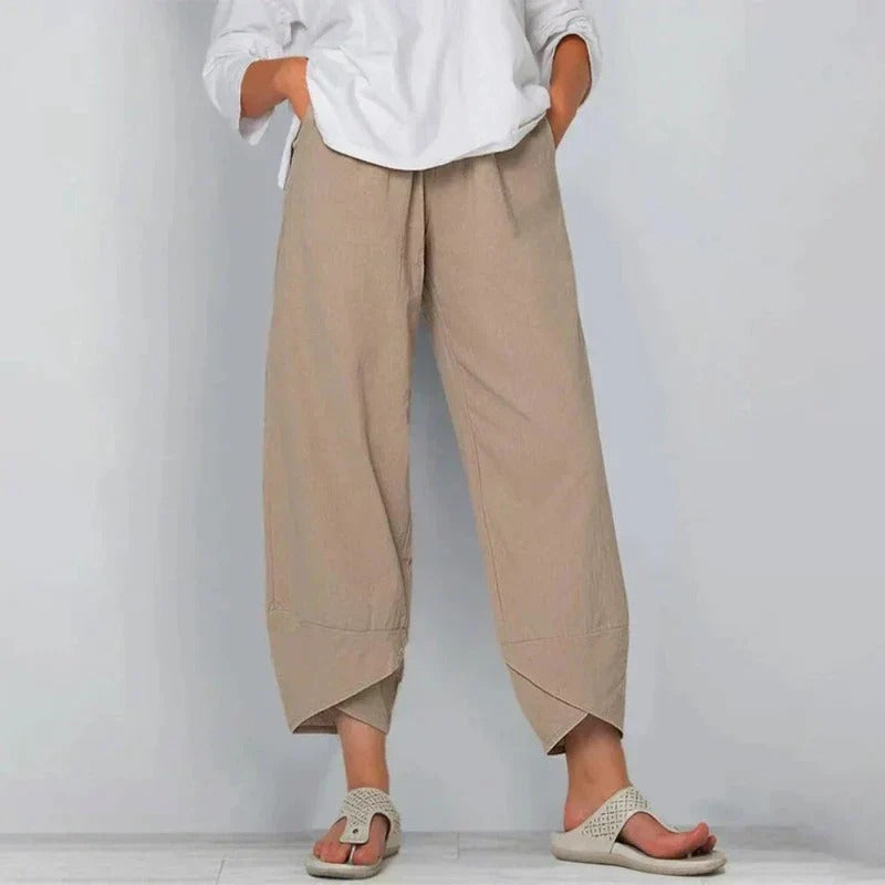 Chique zomerbroek dames - luchtige stijlvolle broek voor warme dagen