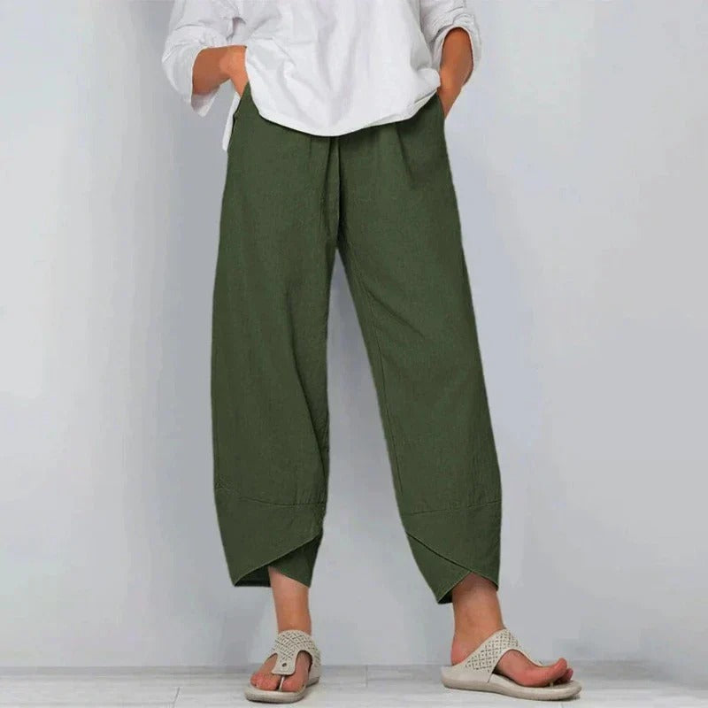 Chique zomerbroek dames - luchtige stijlvolle broek voor warme dagen