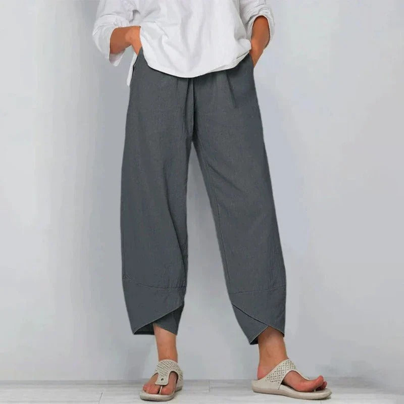 Chique zomerbroek dames - luchtige stijlvolle broek voor warme dagen