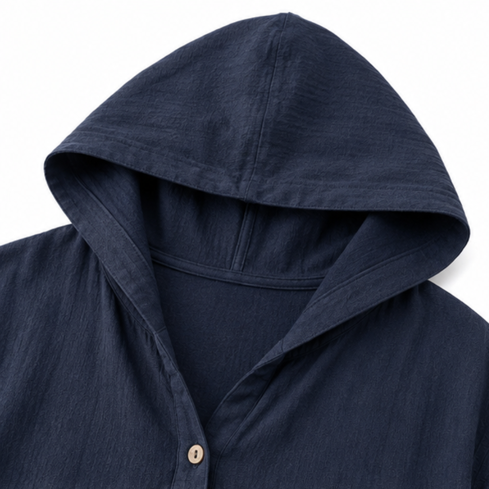 Licht jack dames met capuchon - detailfoto