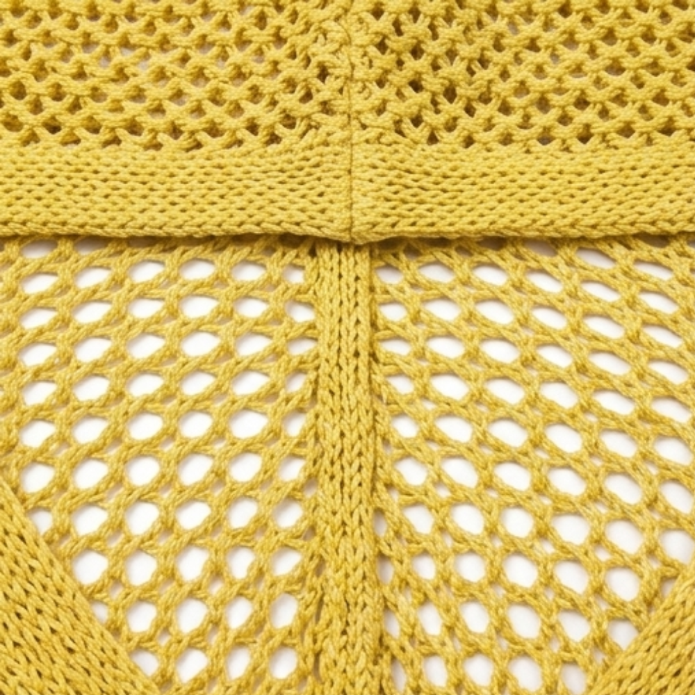 Opengebreide trui dames met capuchon - detailfoto