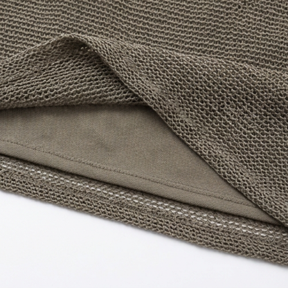 Haltertop dames met watervalhals - detailfoto