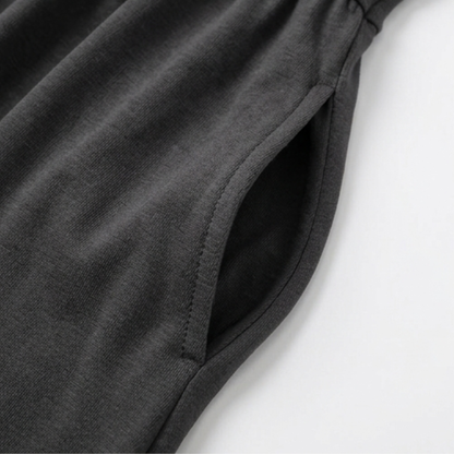 Midi-jurk dames met gekruiste V-hals - detailfoto