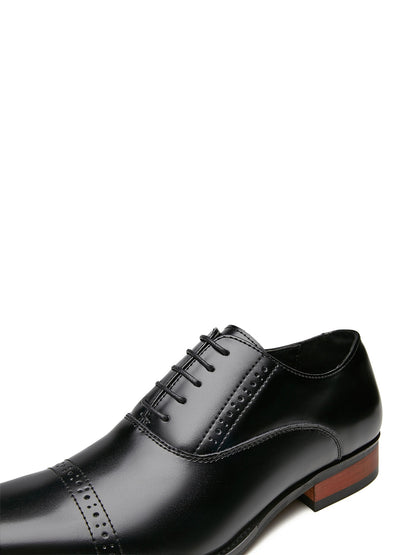 Leren schoenen - Heren - Cap toe en vetersluiting