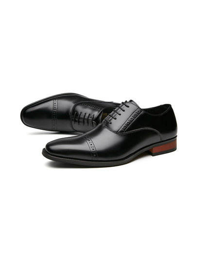 Leren schoenen - Heren - Cap toe en vetersluiting