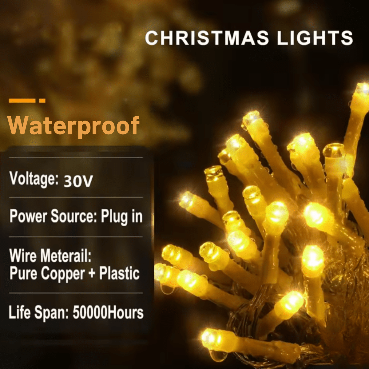 LED tuindoek 4 x 0,6 m weerbestendig voor buiten