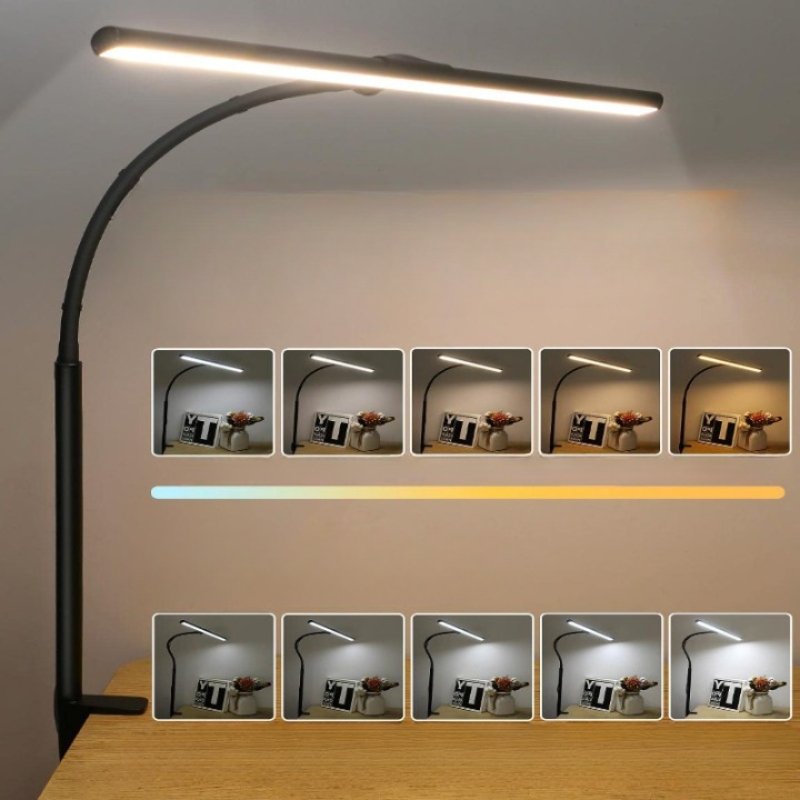 Taskbright LED Bureaulamp met Flexibele Hals en Drie Helderheidsniveaus