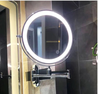 Make-up spiegel - LED Vergrotingsspiegel Draadloos en Instelbaar Licht