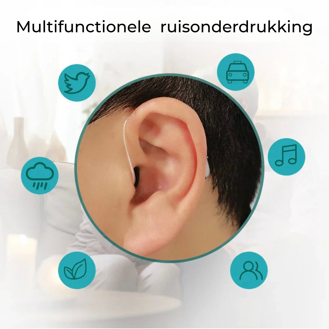 Bluetooth gehoorappara2.0 gehoorapparaat – Oplaadbaar Bluetooth toestel voor senioren en helderder geluidat met slimme appbediening en ruisonderdrukking