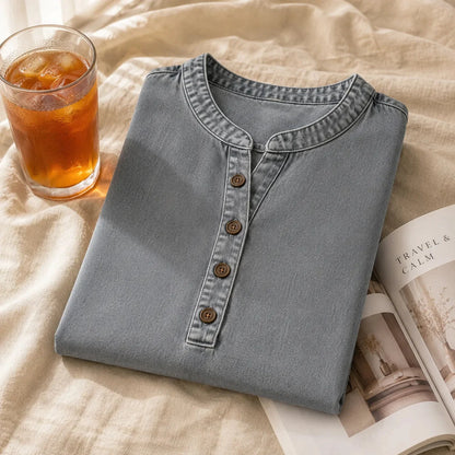 Tuniek dames in denimlook - detailfoto