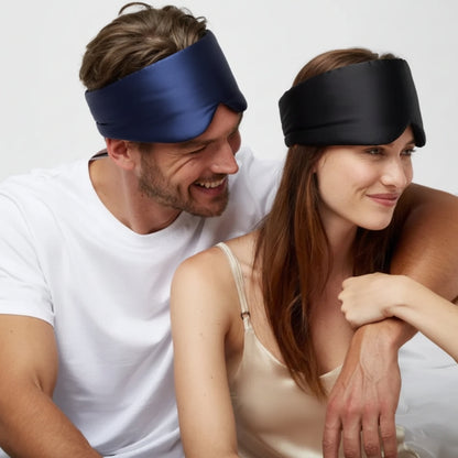 Slaapmasker van zijde lichtblokkerend oogmasker